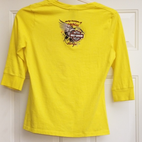 Yellow Harley-Davidson Tee - Picture 4 of 5